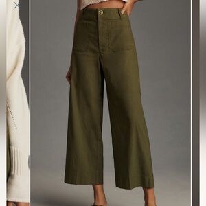 Maeve Colette Cropped Wide Leg Pants -  Holly - size 27 Tall